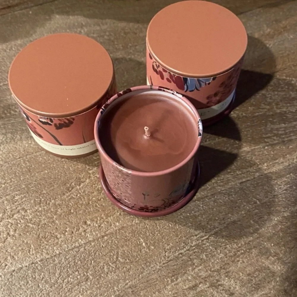 ILLUME Beautifully Done Essentials Terra Tabac Demi Vanity Tin Candle Set of 2